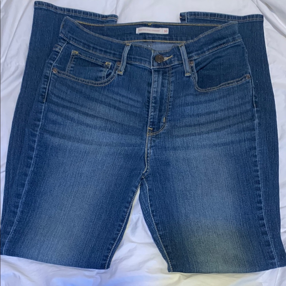 Levi's Blue Straight Leg Jeans